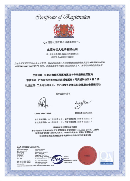 ISO9001质量体系认证