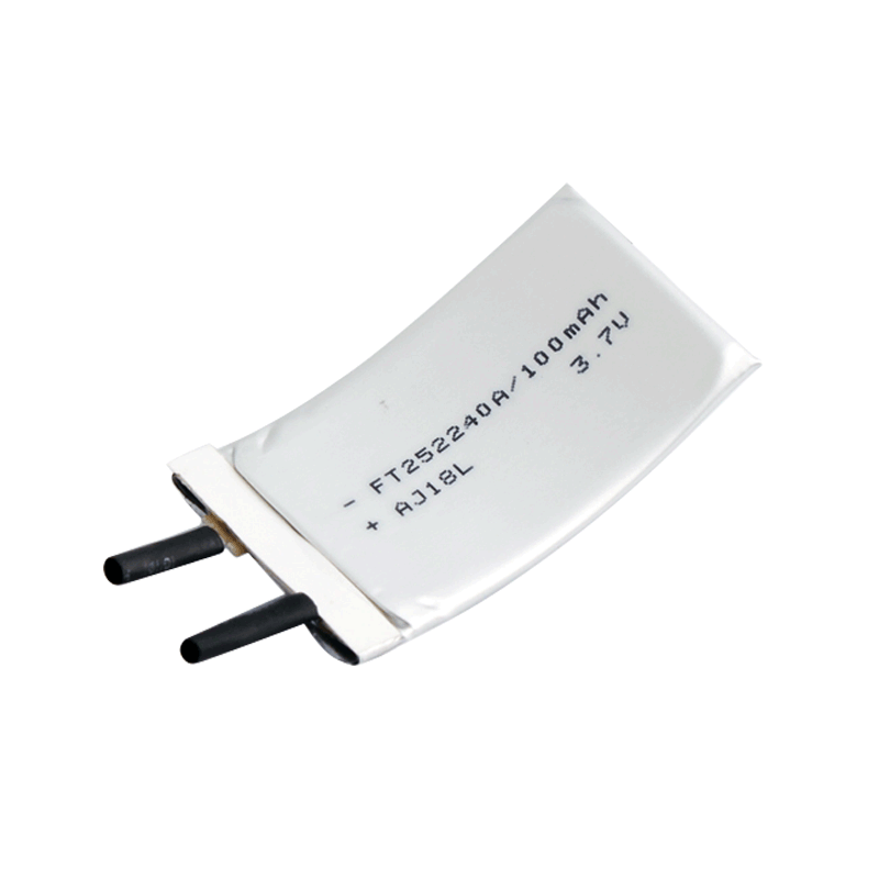 3.7V 100mAh 252240 弯曲聚合物锂电池