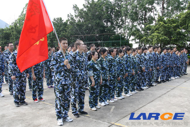 戎装点翠樟木头  队旗争妍观音山―东莞钜大七一拓展训练
