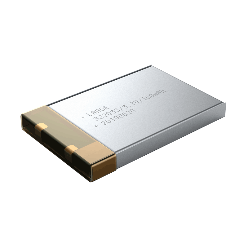 3.7V 160mAh 322033 宠物追踪器聚合物锂电池，钴酸锂材料