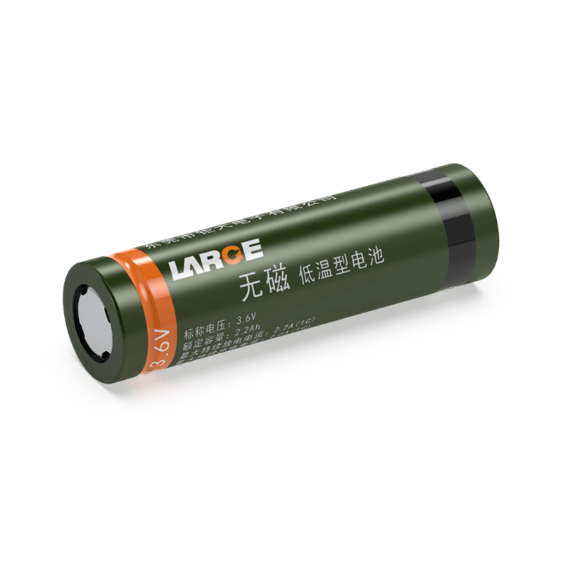 无磁低温锂电池 ICR18650 3.7V 2200mAh锂离子电芯